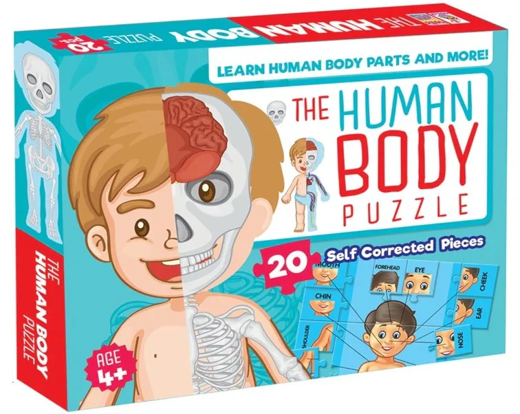 Hello Book The Human Body Puzzle (Learn Human Body Parts and More)
