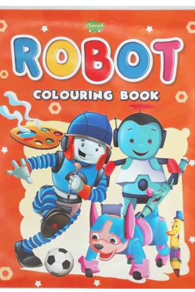 Manoj Robot Colouring Book for Children