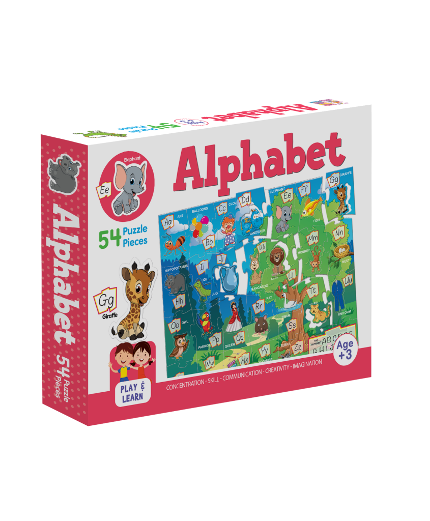 Hello Book Alphabet Play & Learn Puzzles (56 Puzzles Pieces)