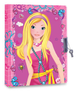Hello Book Secret Diary with Lock (Pink)
