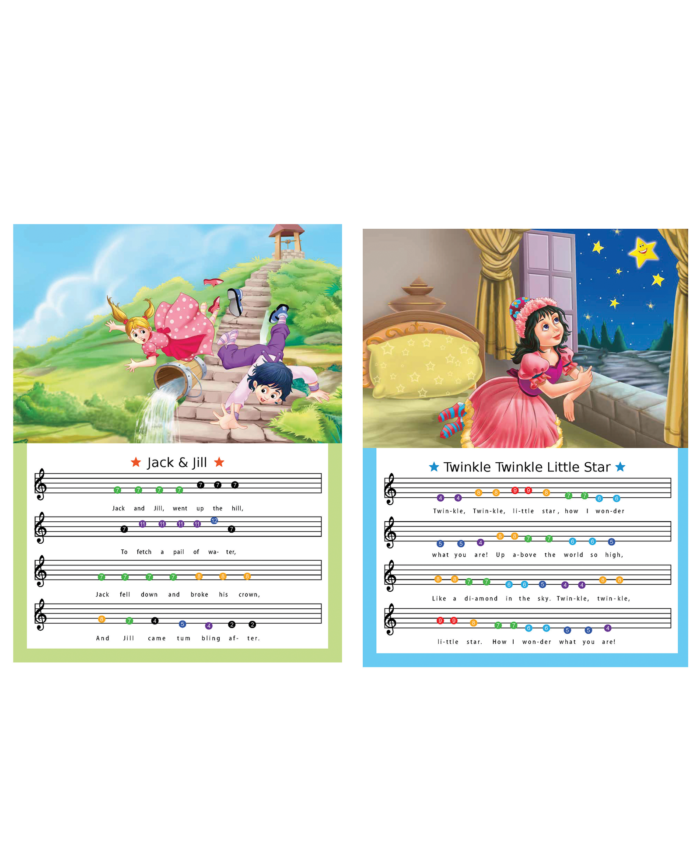 Hello Book Sing Along Nursery Rhymes (Keyboard Sound Book) (Sky Blue) - Image 3