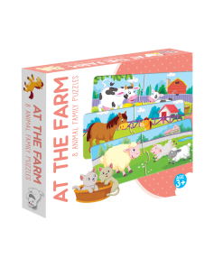 Hello Book At The Farm (8 Animals Family Puzzles)