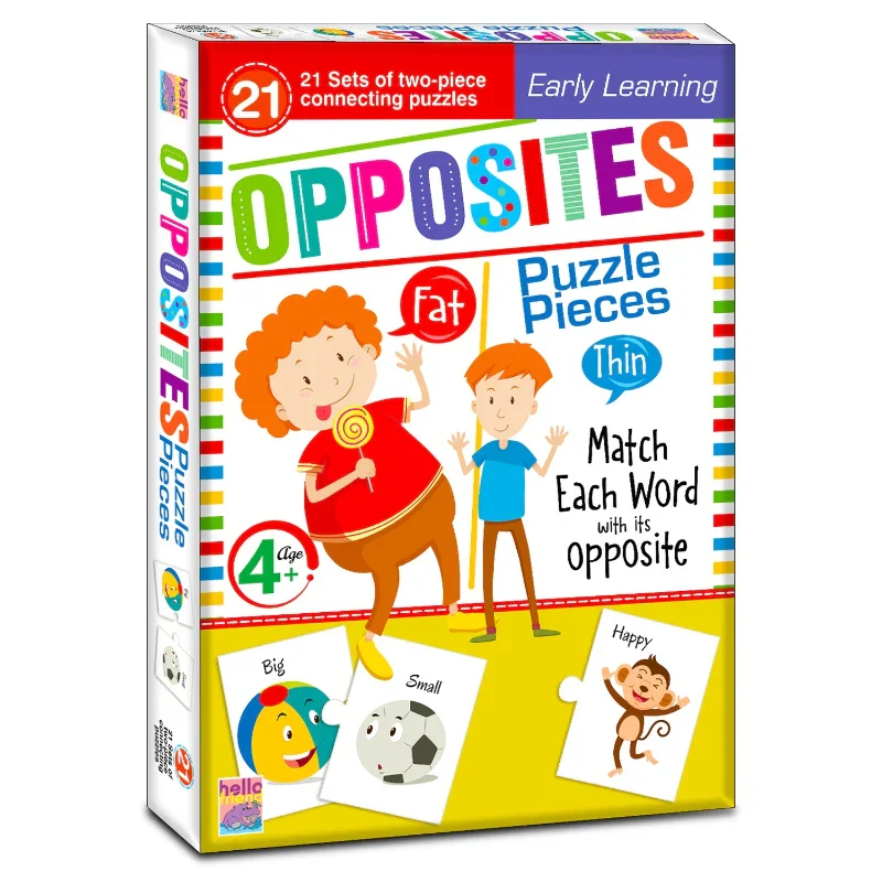 Hello Book Opposites Puzzle Pieces (Early Learning 21 Pieces of Connecting Puzzles)