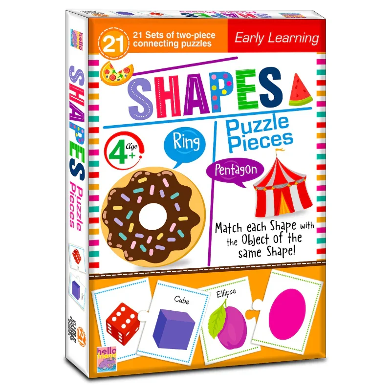 Hello Book Shapes Puzzle Pieces (Early Learning 21 Pieces of Connecting Puzzles)