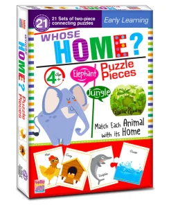 Hello Book Whose Homes? Puzzle Pieces (Early Learning 21 Pieces of Connecting Puzzles)