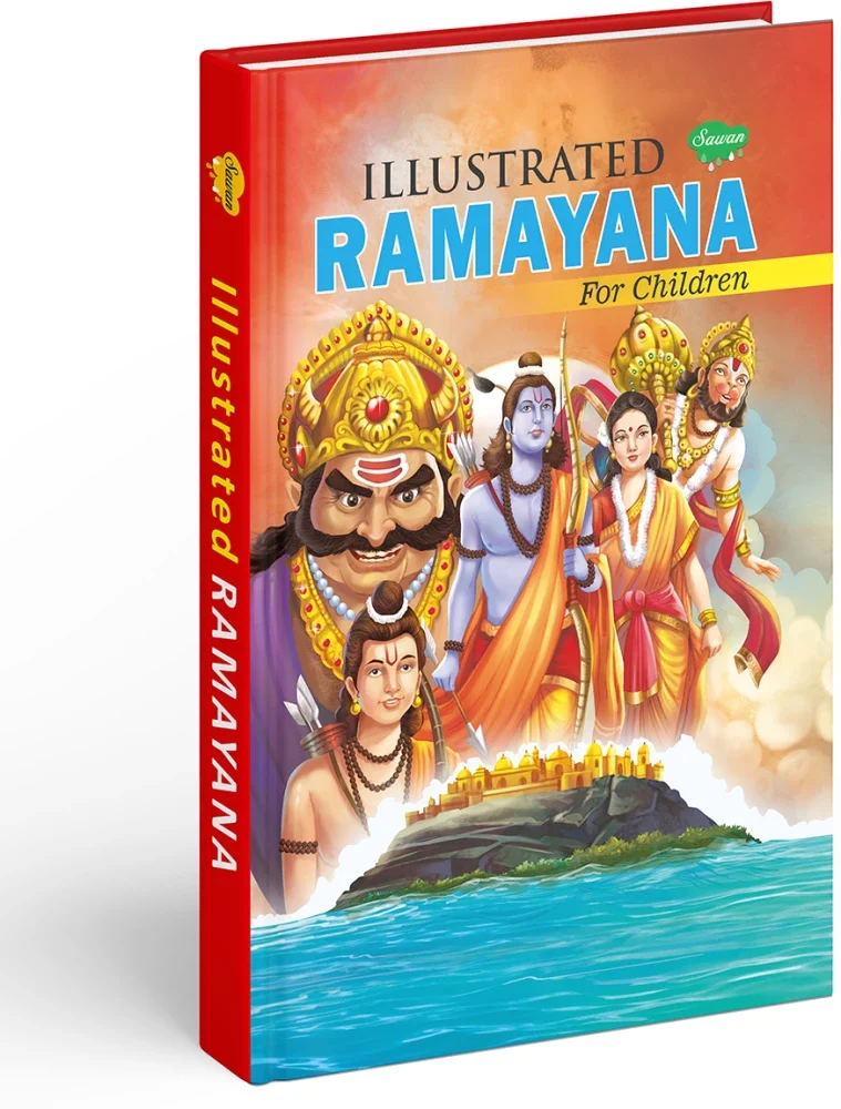 Manoj Illustrated Ramayana for Children (Hardbound)