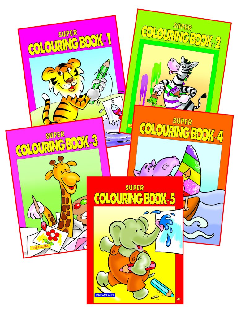 Dreamland Super Colouring book (5 titles) pack