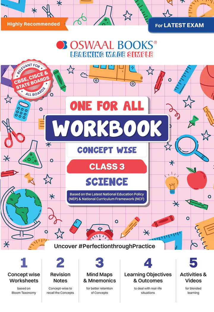 Oswaal One For All Workbook Concept Wise Science for Class 3