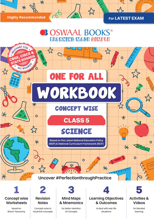 Oswaal One For All Workbook Concept Wise Science for Class 5