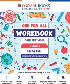 Oswaal One For All Workbook Concept Wise English for Class 1