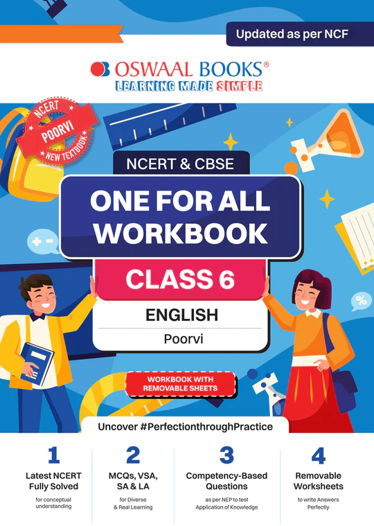 Oswaal One For All Workbook Concept Wise English for Class 6
