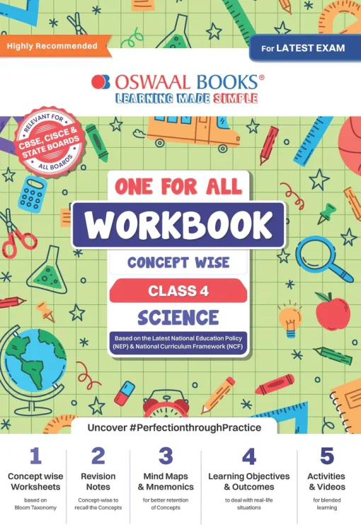 Science 4all Oswaal One For All Workbook Concept Wise Science for Class 4 - Malik ...