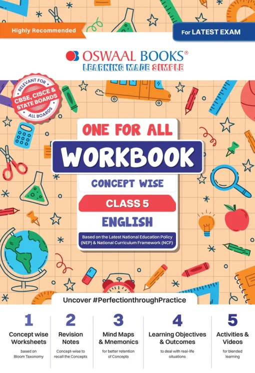 Oswaal One For All Workbook Concept Wise English for Class 5 - Malik ...
