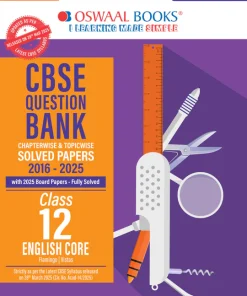 Oswaal CBSE Question Bank Chapterwise and Topicwise Solved Papers Class 12 English Core For Exam 2026