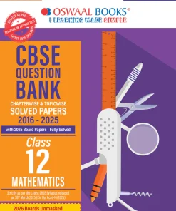 Oswaal CBSE Question Bank Chapterwise and Topicwise Solved Papers Class 12 Mathematics For Exam 2026