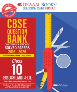 CBSE Question Bank Chapterwise and Topicwise Solved Papers Class 10 English Language & Literature For Exam 2026