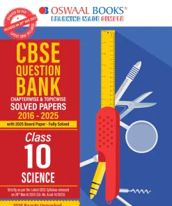 CBSE Question Bank Chapterwise and Topicwise Solved Papers Class 10 Science For Exam 2026