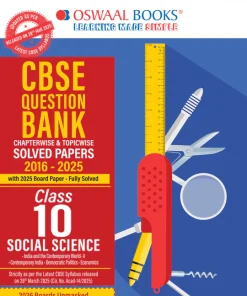 CBSE Question Bank Chapterwise and Topicwise Solved Papers Class 10 Social Science For Exam 2026