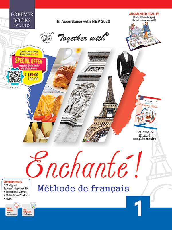 Forever Books Together with Enchante Methode de Francais Book 1 for Class 5