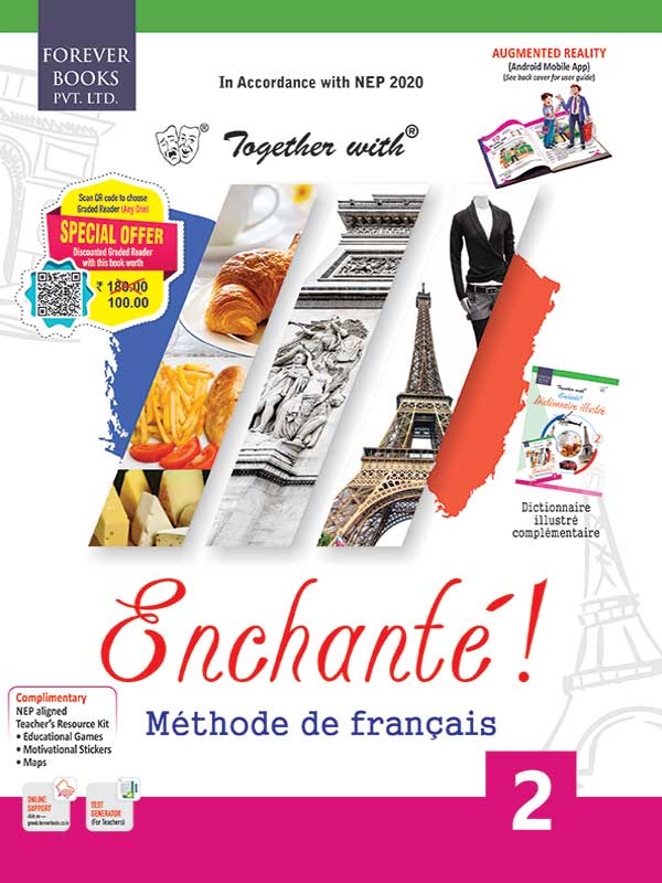 Forever Books Together with Enchante Methode de Francais Book 2 for Class 6
