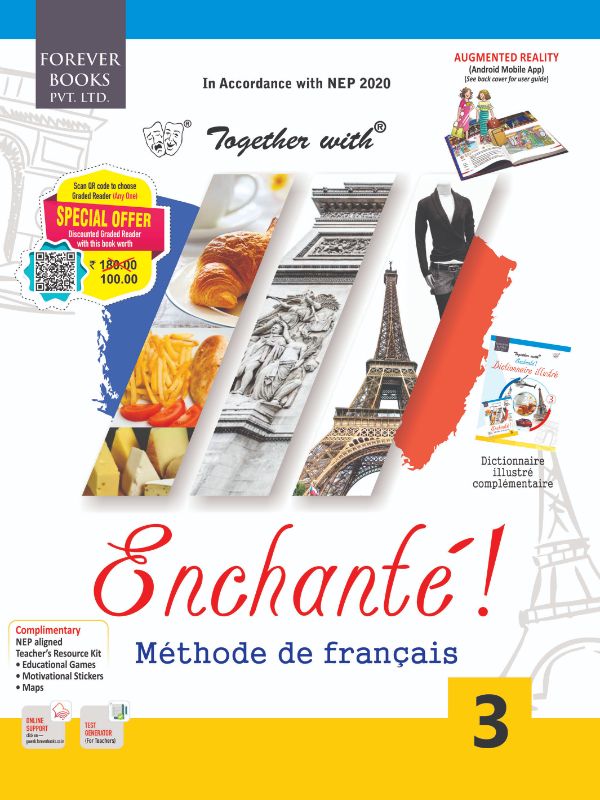 Forever Books Together with Enchante Methode de Francais Book 3 for Class 7