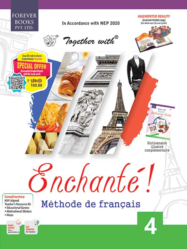 Forever Books Together with Enchante Methode de Francais Book 4 for Class 8