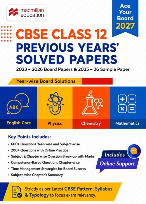 Macmillan Education CBSE Class 12 Previous Years' Solved Papers – Mathematics (2023–2026)