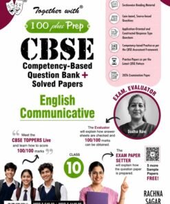 CBSE Competency-Based Question Bank & Solved Papers English Communicative – Class 10 (2026–27 Edition)  100 Plus Prep | Based on the Latest CBSE Curriculum