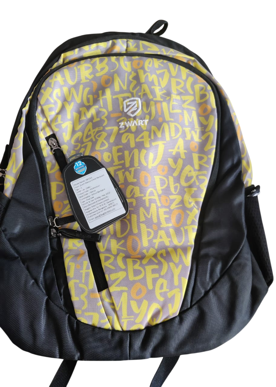 ZWART Abacus School Backpack – School Bag for Students