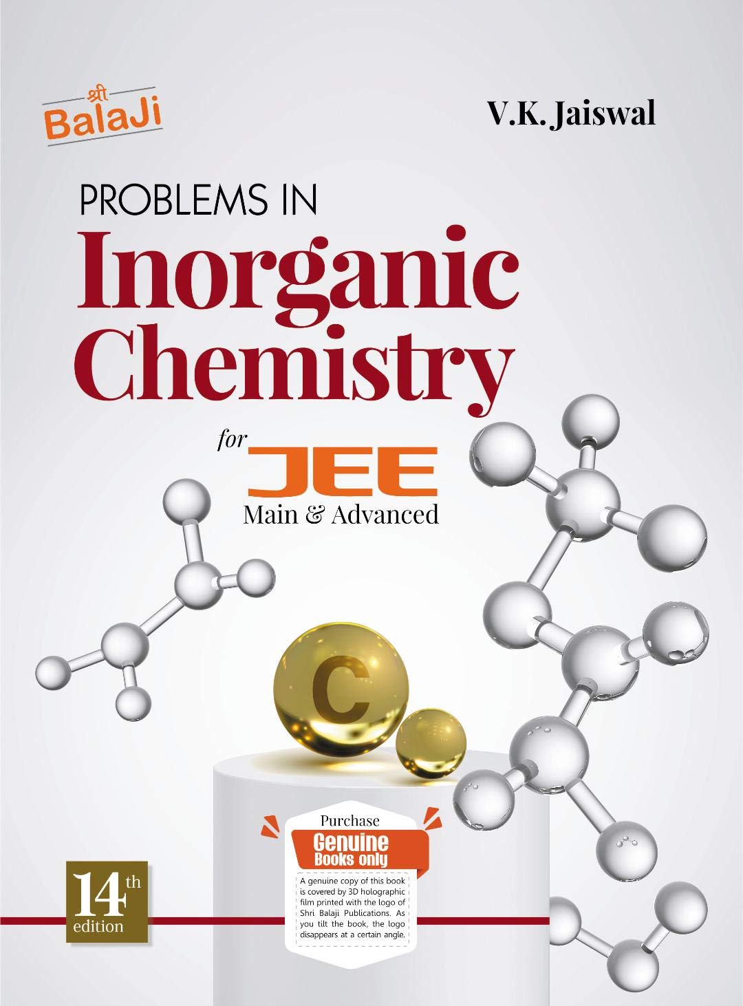 Shri Balaji Problems In Inorganic Chemistry For Jee (Main & Advance) By V.K. Jaiswal