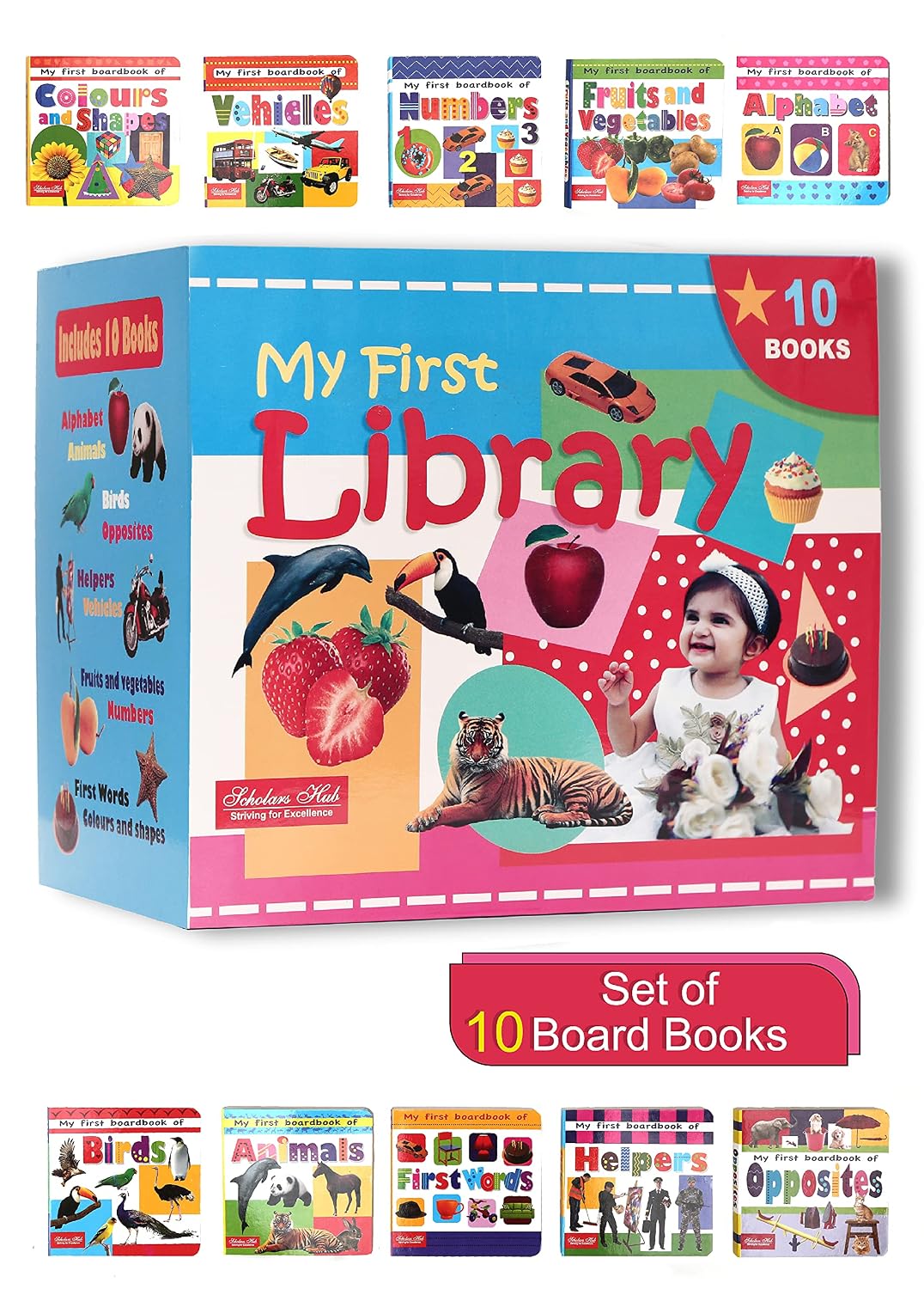 My First Library (BOX Set of 10 Board Books) - Image 2