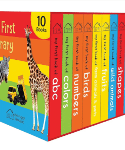 My First Library Boxset For Kids (10 Board Books) | Ages 0–3 Years | Early Learning | Gift Set For Babies | Toddlers & Preschoolers | Latest Premium Edition | Abc | Numbers | Shapes | Colors & More By Wonder House Books