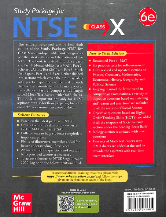 Study Package For Ntse Class 10 by Stalin Malhotra, Rachna Gupta, Vinay Kumar (Author), Mcgraw Hill Education (Publisher) - Image 2