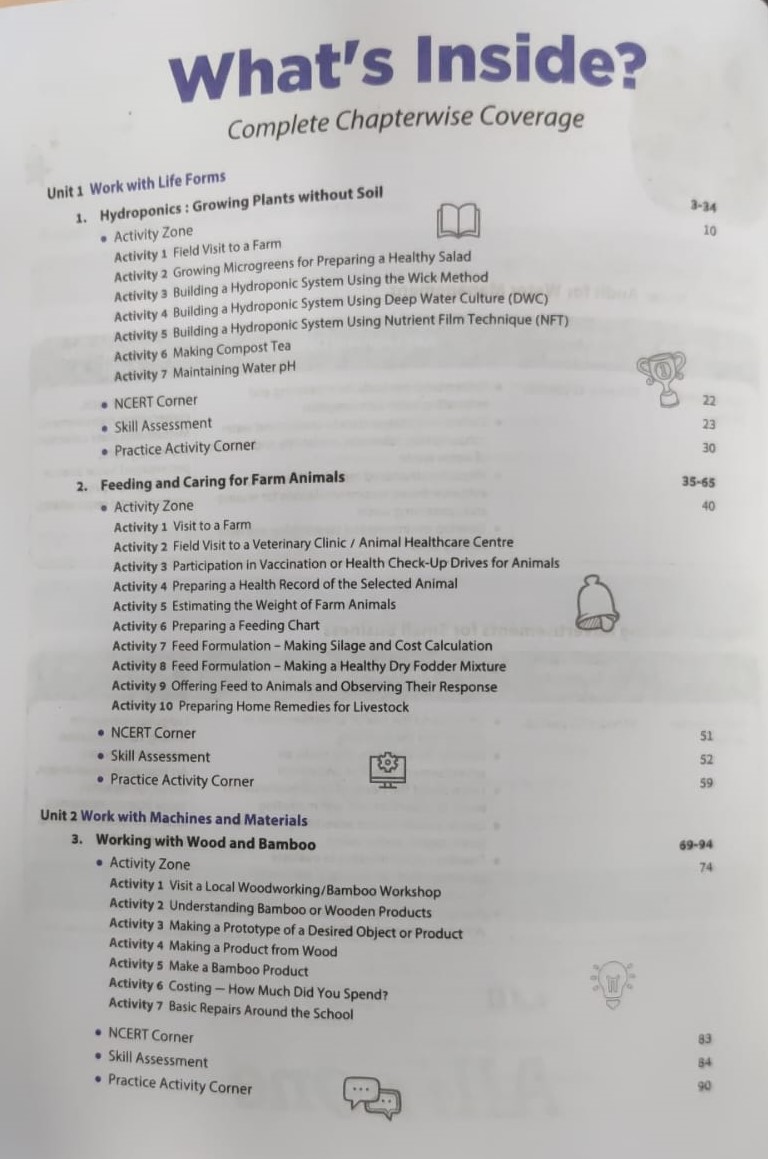 All in One Kaushal Vikas (Vocational Education) Class 8 | As per New NCERT & CBSE Syllabus | NCERT Theory, Coverage of All Activities & 3 Paper-Pencil Tests - Image 3